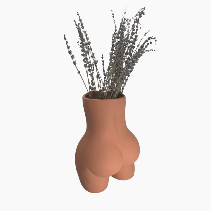 Kermaik vase mit Lavendel-Makagi-Körper vase