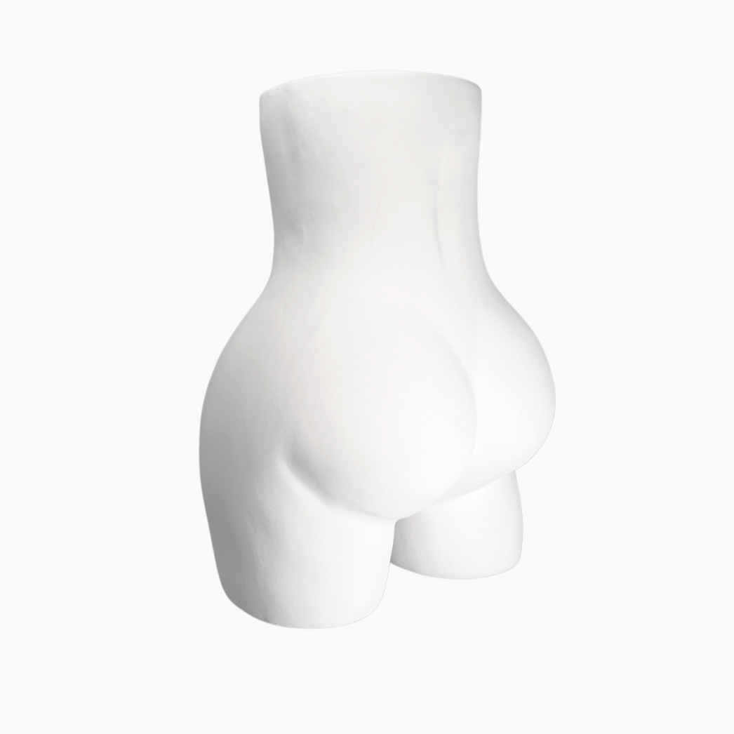 Keramik vase-Booty vase-Makagi-weiß-2