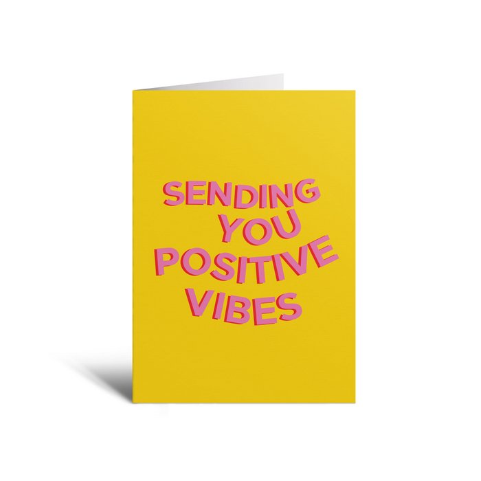 Positive Stimmung senden Grußkarte - Makagi - Grußkarten